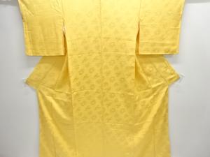 花模様織り出し色無地着物